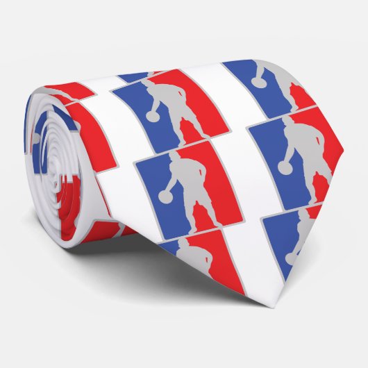 basketbalspeler stropdas (Opgerold)