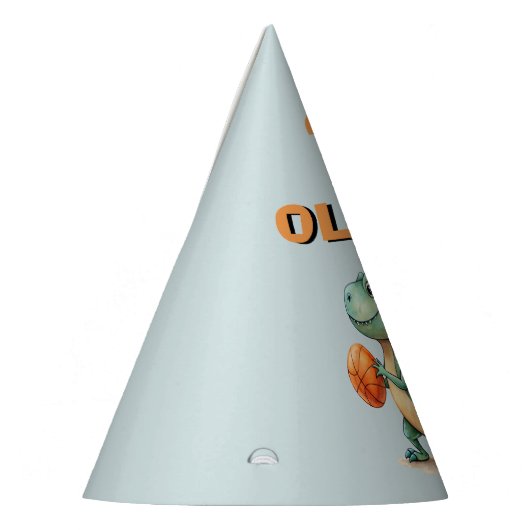 Basketbalspeler T-rex Feesthoedjes (Links)