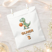 Basketbalspeler T-rex Verjaardag Bedankzakje (Geknipt)