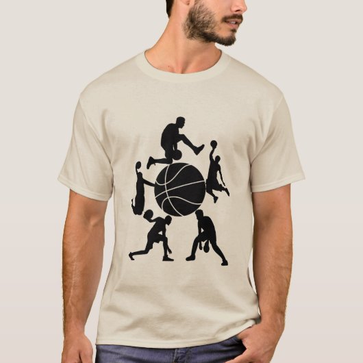 Basketbalspeler T-shirt (Voorkant)