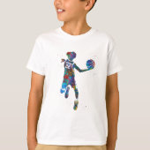 Basketbalspeler T-shirt (Voorkant)