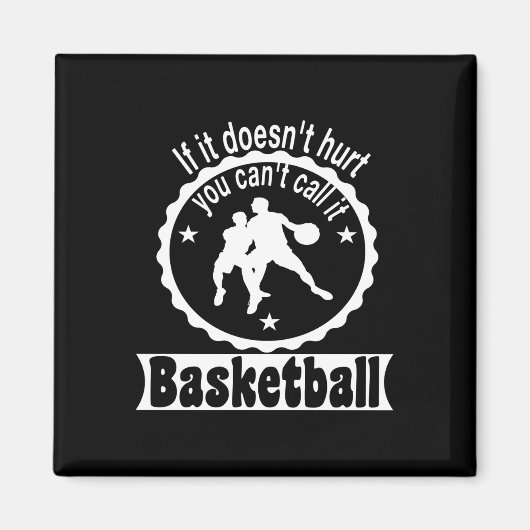 Basketbalspeler Team Coach Gezegden Gift Idee Magneet (Voorkant)