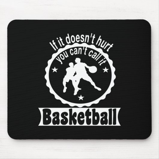 Basketbalspeler Team Coach Gezegden Gift Idee Muismat (Voorkant)