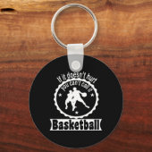 Basketbalspeler Team Coach Gezegden Gift Idee Sleutelhanger (Voorkant)