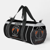 Basketbalspeler, Team, Verjaardag Gift Duffle Ba Plunjezak (Rechterhoek)
