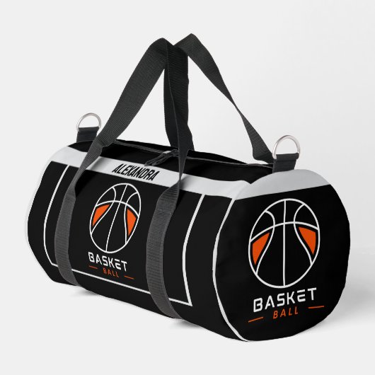 Basketbalspeler, Team, Verjaardag Gift Duffle Ba Plunjezak (Linkerhoek)