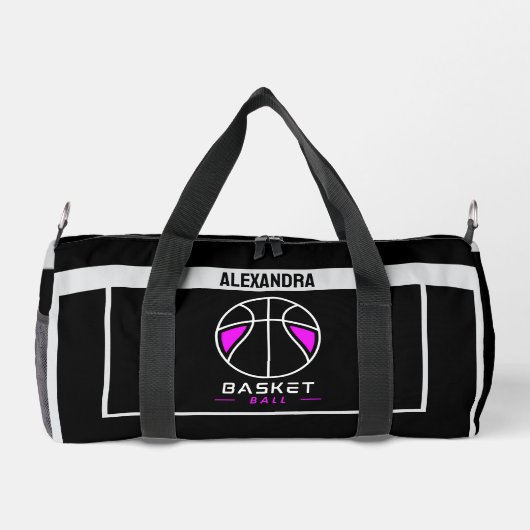 Basketbalspeler, Team, Verjaardag Gift Duffle Ba Plunjezak (Achterkant)