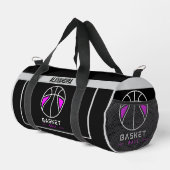 Basketbalspeler, Team, Verjaardag Gift Duffle Ba Plunjezak (Rechterhoek)