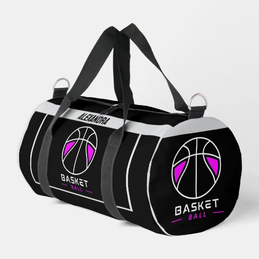 Basketbalspeler, Team, Verjaardag Gift Duffle Ba Plunjezak (Linkerhoek)