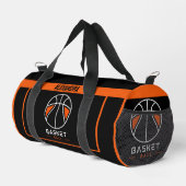Basketbalspeler, Team, Verjaardag Gift Duffle Ba Plunjezak (Rechterhoek)