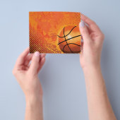 basketbalspeler: toernooi voor de sport flyer (Hand)