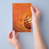 basketbalspeler: toernooi voor de sport flyer (Hand)