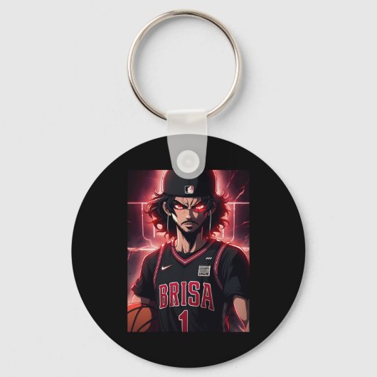 Basketbalspeler Top Sleutelhanger (Voorkant)