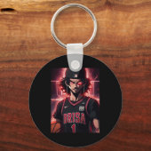 Basketbalspeler Top Sleutelhanger (Voorkant)