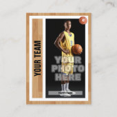 Basketbalspeler Trading Kaart Souvenir Contactkaartje (Voorkant)