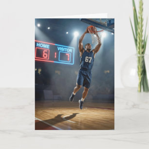 Basketbalspeler verjaardag Nummer 67 Kaart