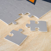 Basketbalspeler VOEG NAAM TOE Varsity Schoolteam Legpuzzel (Zijkant)