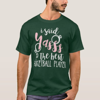 Basketbalspeler vrijgezellenfeest kippen nacht t-shirt
