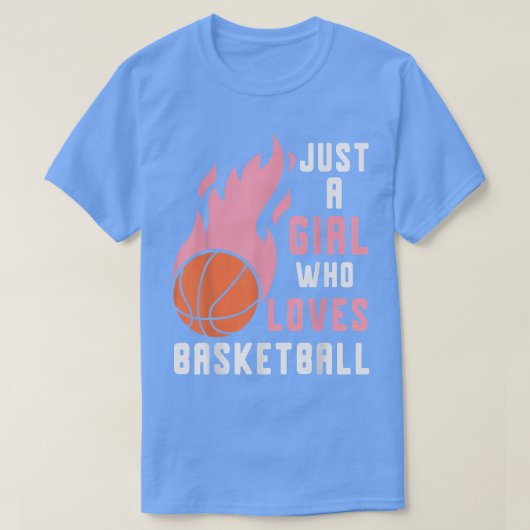 Basketbalspeler Vrouwen gewoon een meisje dat van  T-shirt (Design voorkant)