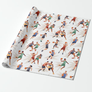 Basketbalspelers Cadeaupapier