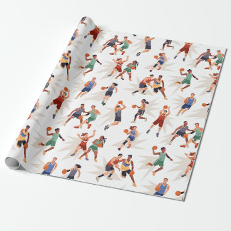 Basketbalspelers Cadeaupapier