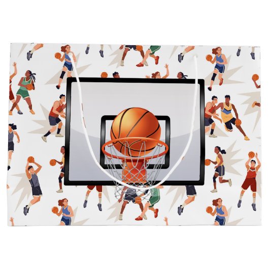 Basketbalspelers Groot Cadeauzakje (Achterkant)