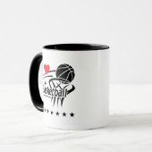 Basketbalspelers I Love Basketball Mok (Voorkant links)