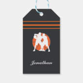 Basketbalspelers noemen Initiaal Gepersonaliseerde Cadeaulabel (Achterkant)