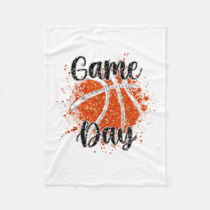 Basketbalspelers op wedstrijd dag sport basketbalt fleece deken