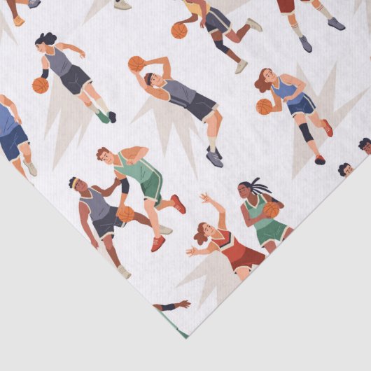 Basketbalspelers Tissuepapier (Detail)