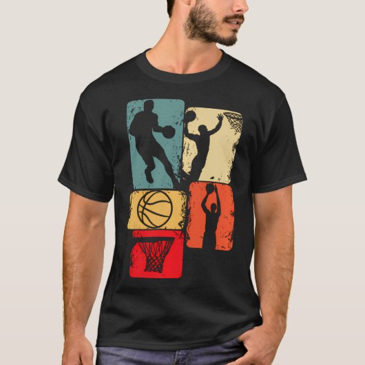 Basketbalspellen Kinder Mannen T-shirt (Voorkant)