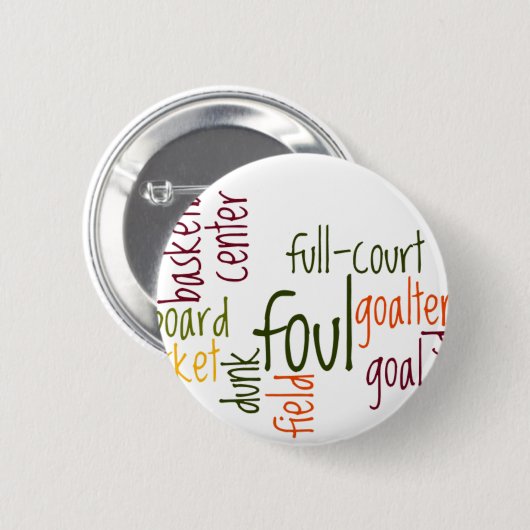 Basketbalspellen.png Ronde Button 5,7 Cm (Voorkant /achterkant)