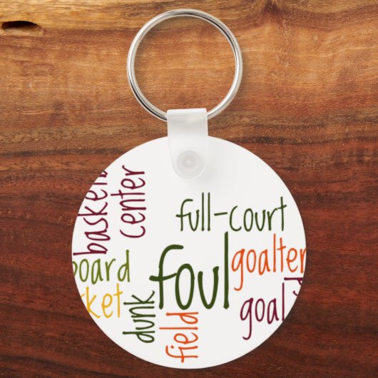 Basketbalspellen.png Sleutelhanger (Voorkant)