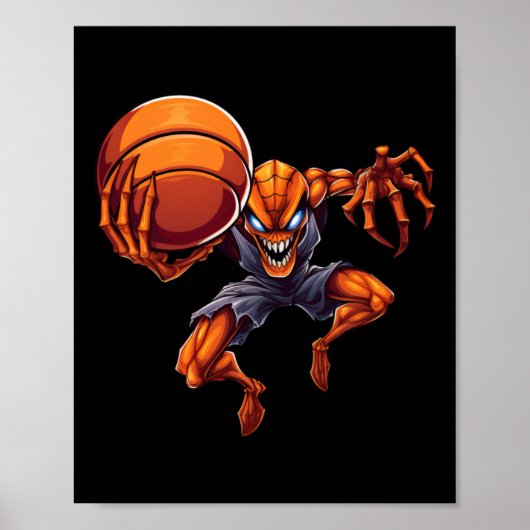 basketbalspin poster (Voorkant)
