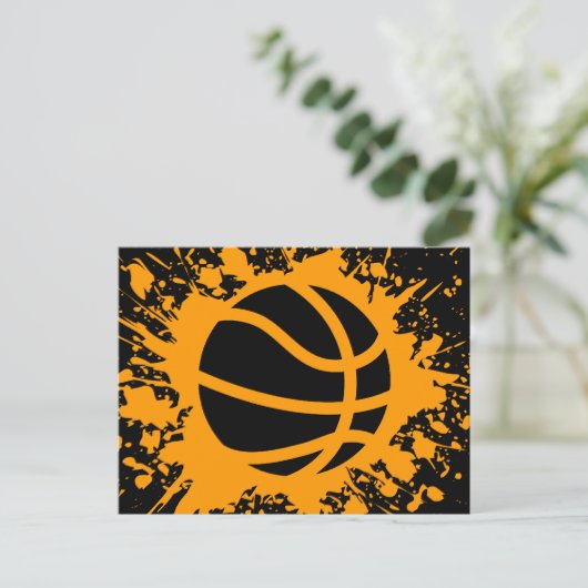 basketbalsplatten briefkaart (Staand voorkant)