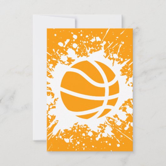 basketbalsplatten kaart (Voorkant)