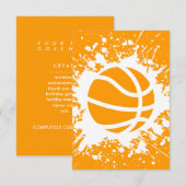 basketbalsplatten kaart (Voorkant / Achterkant)