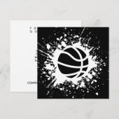 basketbalsplatten kaart (Voorkant / Achterkant)