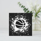 basketbalsplatten kaart (Staand voorkant)