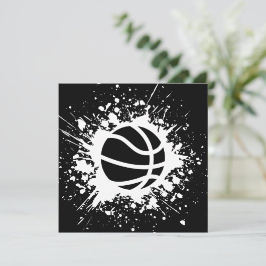 basketbalsplatten kaart (Staand voorkant)