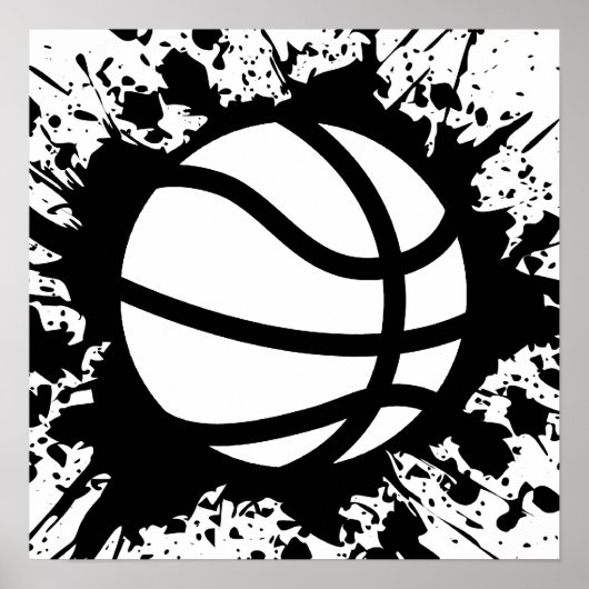 basketbalsplatten poster (Voorkant)