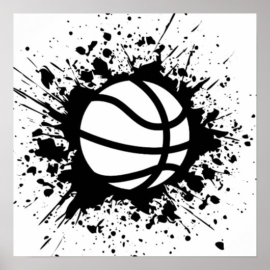 basketbalsplatten poster (Voorkant)