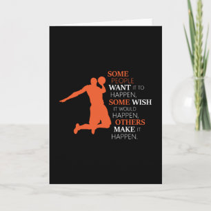 Basketbalsport Basketball Team Player Gift Idee Kaart