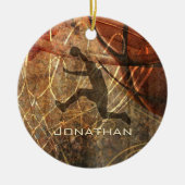 basketbalsport keramisch ornament (Voorkant)