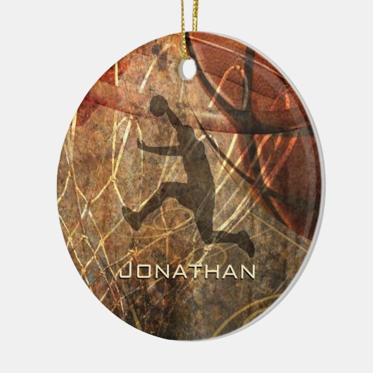 basketbalsport keramisch ornament (Links)