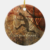 basketbalsport keramisch ornament (Achterkant)