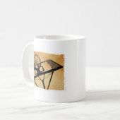 basketbalsport pop kunst koffiemok (Voorkant links)