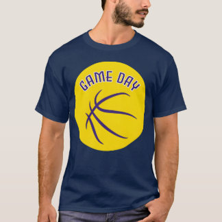 Basketbalstemming op speeldag vintage t-shirt