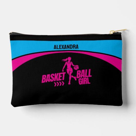 Basketbalster, Basketbal Meisje Verjaardag Etui (Achterkant)