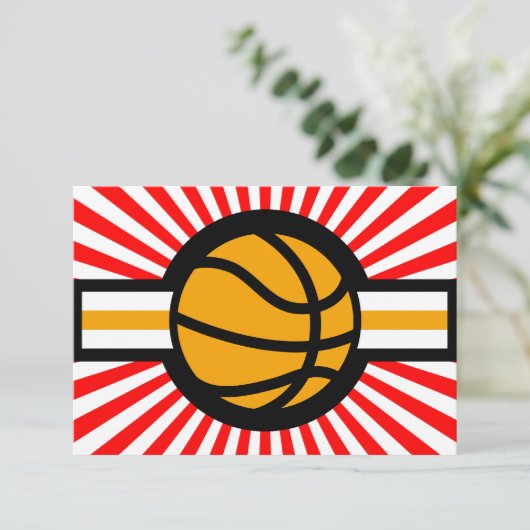 basketbalster kaart (Staand voorkant)